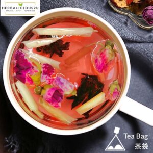 Rose Roselle Lemongrass Tea beauty and helps on reduce water retention